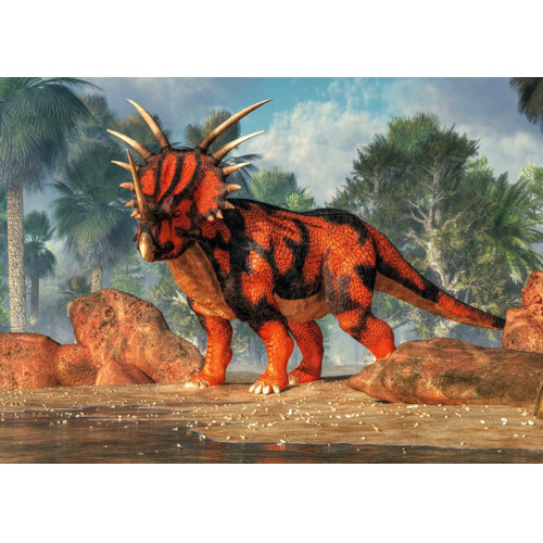 3D postcard Styrocosaurus