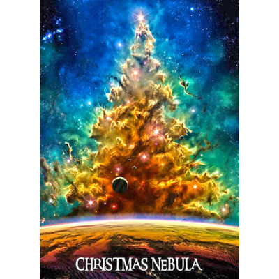 3D pohľadnica Christmas Nebula