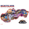 postcards Bratislava 2024 (map of SR)