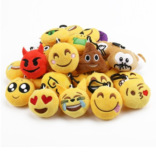 Emotion / Emoji - plush pendants (keychains) (packing)