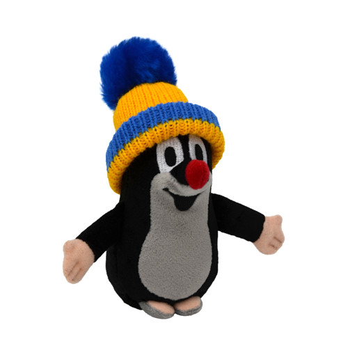 Mole with accessories, 12 cm (cap yellow-blue)
