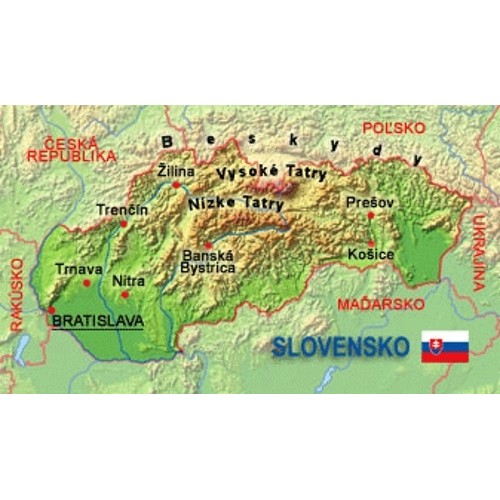 3D magnet Slovakia (rectangle)