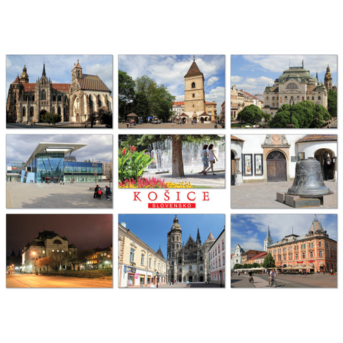 pohlednice Košice (velká, A5)