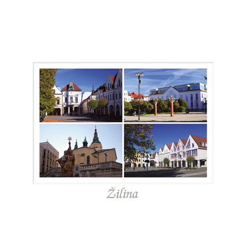 postcard Žilina I (with the passe-partout)