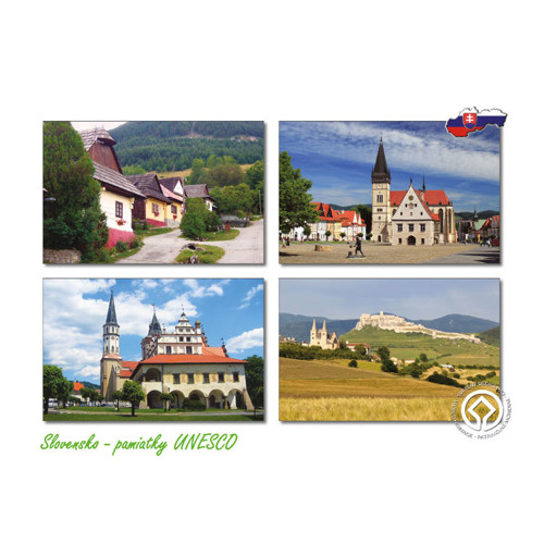 postcard Slovakia - the monuments of UNESCO 01