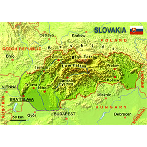 3D postcard Slovakia