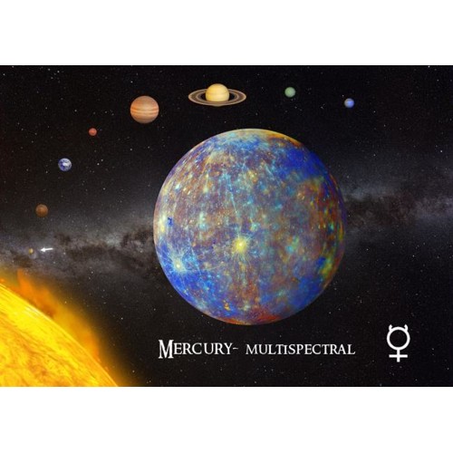 3D pohľadnica Mercury (Merkúr)