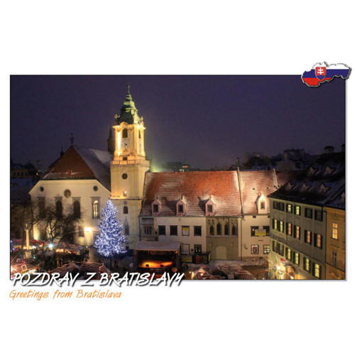 postcards Greetings from Bratislava (Christmas)