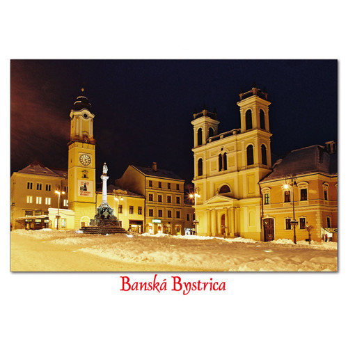 postcard Banská Bystrica L (cathedral)