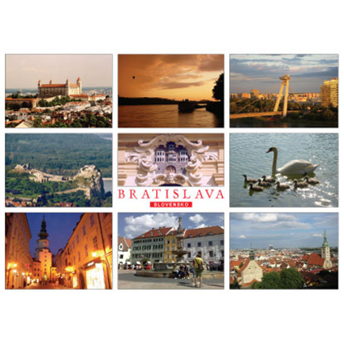 pohľadnica Bratislava L (mix, západ slnka)