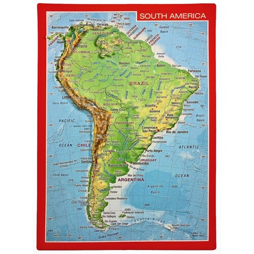 embossed postcards  South America