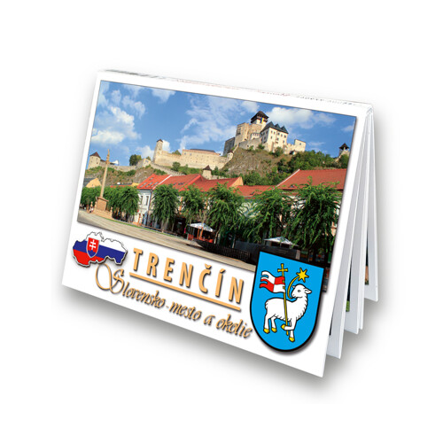 TRENČÍN, Slovensko - mesto a okolie (leporelo)