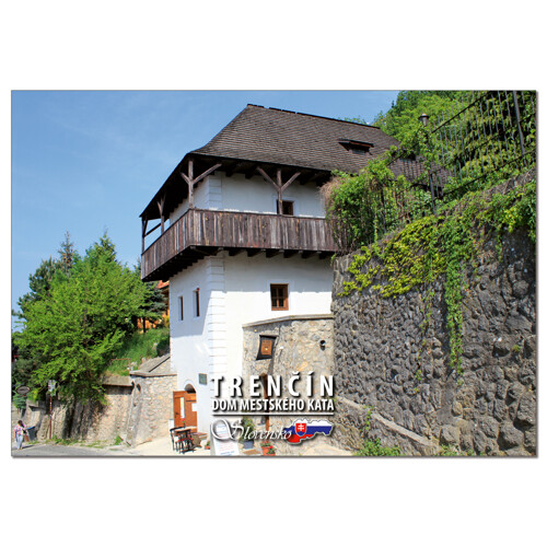 pohľadnica Trenčín, dom mestského kata