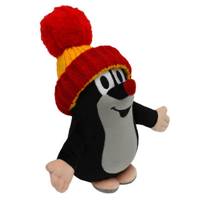 Mole with the cap, 20 cm (yellow-red)