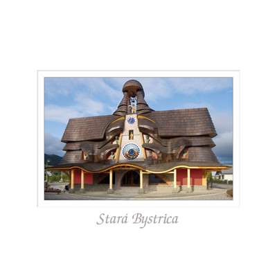 postcard Stará Bystrica (Slovak Astronomical Clock)