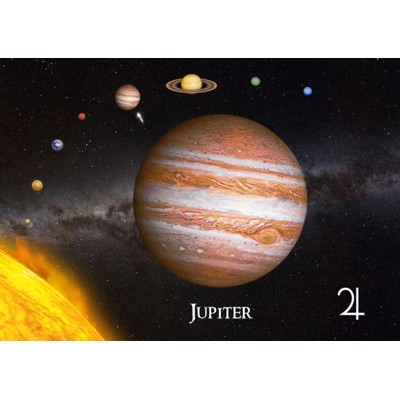 3D pohlednice Jupiter