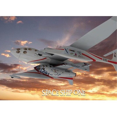 3D postcard Space Ship One