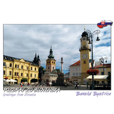 postcards Greetings from Slovakia, Banská Bystrica