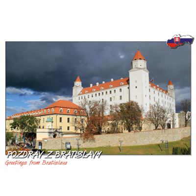 postcards Greetings from Bratislava (castle)