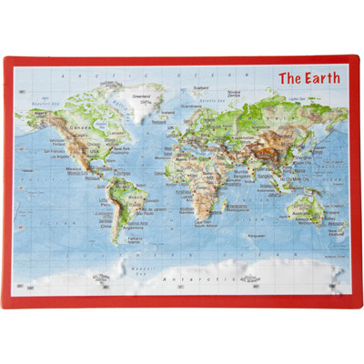 embossed postcards The Earth