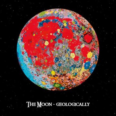3D postcard (square) The Moon naturally/geologically