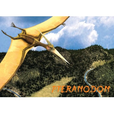 3D postcard Pteranodon