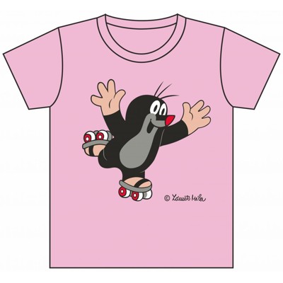 Mole T-shirt, On the skates (pink 118-128)