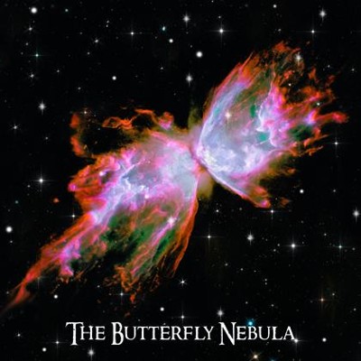 3D postcard (square) The Butterfly Nebula