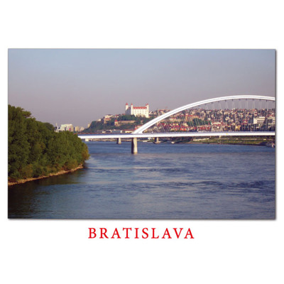 postcard Bratislava L (the bridge Apollo)