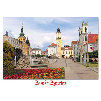 postcard Banská Bystrica L (SNP sq)