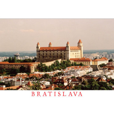 pohlednice Bratislava L (UFO + hrad)