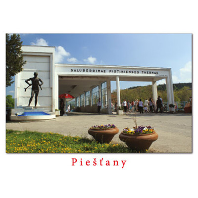 postcard Piešťany L (the Colonade bridge, the Cr...