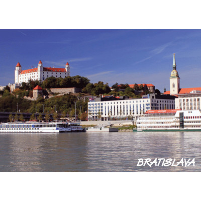 3D postcard Bratislava summer/winter (the castle)