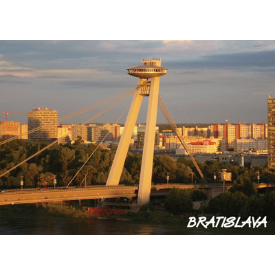 3D postcard Bratislava day/night (SNP bridge)