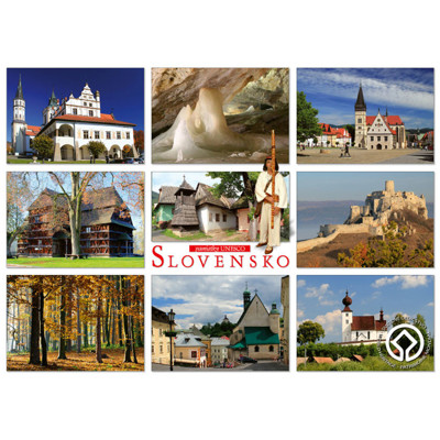 pohlednice Slovensko - pamiatky UNESCO LS10 (mix; Slovensko - památky UNESCO)