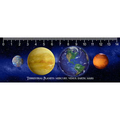 3D ruler DEEP Terrestrial Planets: Merkury, Venus, Earth, Mars