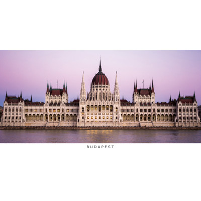 postcard Budapest p012 (Parlament house, panorama)