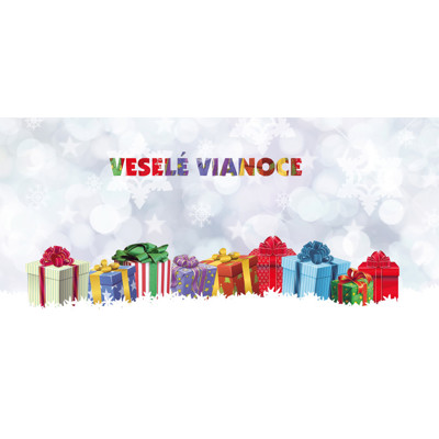 Christmas opening card - Packages (Veselé Vianoce)