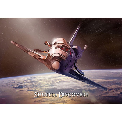 3D pohľadnica Shuttle Discovery