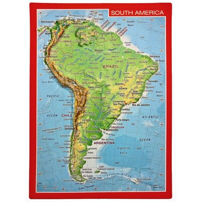 embossed postcards  South America