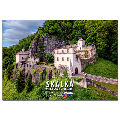 postcard Skalka, Veľká Skalka - kláštor (Rock, Big Rock - monastery)