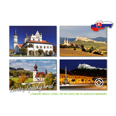 postcard Levoča, Spišský hrad