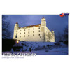 postcards Greetings from Bratislava (castle in winter)