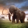 3D postcard (square) Woolly Mammoth