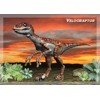 3D pohlednice Velociraptor