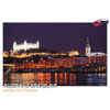 pohlednice Pozdrav z Bratislavy (večerní panoram...