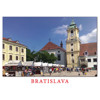 pohľadnica Bratislava L (Hlavné nám., Jezuitský kostol a Stará Radnica)