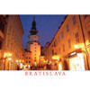 postcard Bratislava L (Michalská Street in the e...