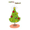 Christmas opening card - the Tree, pagkages