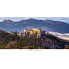 postcard Hrad Lietava o02 (the Lietava castle; winter panorama)